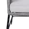 Armen Living Koala and Calica 5 Piece Dining Set in Light Eucalyptus and Metal with Gray Rope 840254332348 - alternate 3